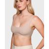 imageINLYRIC Womens Inbarely Soft Bralettes Scoop Neck Seamless Unlined Comfortable Double Layer BraletteRose Gray