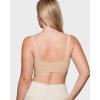 imageINLYRIC Womens Inbarely Soft Bralettes Scoop Neck Seamless Unlined Comfortable Double Layer BraletteWheat Beige