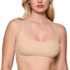 imageINLYRIC Womens Inbarely Soft Racerback Bralette  Wireless Full Coverage No Padding Unlined BraletteBeige