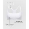imageINLYRIC Womens Inbarely Soft Racerback Bralette  Wireless Full Coverage No Padding Unlined BraletteWhite  See Through
