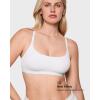 imageINLYRIC Womens Inbarely Soft Racerback Bralette  Wireless Full Coverage No Padding Unlined BraletteWhite  See Through