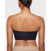 imageINLYRIC Womens Inbarely Strapless Bandeau Bra Bralette Tube Top Seamless Comfortable Stretchy Non Padded Bras TopsBlack