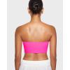 imageINLYRIC Womens Inbarely Strapless Bandeau Bra Bralette Tube Top Seamless Comfortable Stretchy Non Padded Bras TopsBright Pink