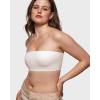 imageINLYRIC Womens Inbarely Strapless Bandeau Bra Bralette Tube Top Seamless Comfortable Stretchy Non Padded Bras TopsCoconut White