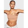 imageINLYRIC Womens Inbarely Strapless Bandeau Bra Bralette Tube Top Seamless Comfortable Stretchy Non Padded Bras TopsCream Coffee