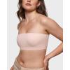 imageINLYRIC Womens Inbarely Strapless Bandeau Bra Bralette Tube Top Seamless Comfortable Stretchy Non Padded Bras TopsGentle Rose