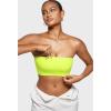 imageINLYRIC Womens Inbarely Strapless Bandeau Bra Bralette Tube Top Seamless Comfortable Stretchy Non Padded Bras TopsGrass Green