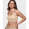 imageINLYRIC Womens Inbarely Strapless Bandeau Bra Bralette Tube Top Seamless Comfortable Stretchy Non Padded Bras TopsLight Oatmeal