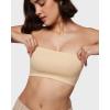 imageINLYRIC Womens Inbarely Strapless Bandeau Bra Bralette Tube Top Seamless Comfortable Stretchy Non Padded Bras TopsLight Oatmeal