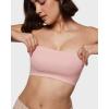 imageINLYRIC Womens Inbarely Strapless Bandeau Bra Bralette Tube Top Seamless Comfortable Stretchy Non Padded Bras TopsRose Tan