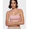 imageINLYRIC Womens Inbarely Strapless Bandeau Bra Bralette Tube Top Seamless Comfortable Stretchy Non Padded Bras TopsRose Tan