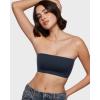 imageINLYRIC Womens Inbarely Strapless Bandeau Bra Bralette Tube Top Seamless Comfortable Stretchy Non Padded Bras TopsTrue Navy