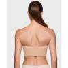 imageINLYRIC Womens Inbarely Strapless Bandeau Bra Bralette Tube Top Seamless Comfortable Stretchy Non Padded Bras TopsWarm Beige