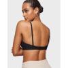 imageINLYRIC Womens Inbarely Triangle Bralette Comfortable Unlined V Neck Wireless Smoothing Bra Top StretchBlack
