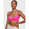 imageINLYRIC Womens Inbarely Triangle Bralette Comfortable Unlined V Neck Wireless Smoothing Bra Top StretchBright Pink