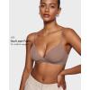 imageINLYRIC Womens Inbarely Triangle Bralette Comfortable Unlined V Neck Wireless Smoothing Bra Top StretchBrown Purple