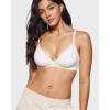 imageINLYRIC Womens Inbarely Triangle Bralette Comfortable Unlined V Neck Wireless Smoothing Bra Top StretchCoconut White