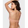 imageINLYRIC Womens Inbarely Triangle Bralette Comfortable Unlined V Neck Wireless Smoothing Bra Top StretchGrapefruit Orange