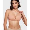 imageINLYRIC Womens Inbarely Triangle Bralette Comfortable Unlined V Neck Wireless Smoothing Bra Top StretchGrapefruit Orange