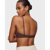 imageINLYRIC Womens Inbarely Triangle Bralette Comfortable Unlined V Neck Wireless Smoothing Bra Top StretchHazelnut