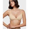 imageINLYRIC Womens Inbarely Triangle Bralette Comfortable Unlined V Neck Wireless Smoothing Bra Top StretchLight Oatmeal