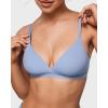 imageINLYRIC Womens Inbarely Triangle Bralette Comfortable Unlined V Neck Wireless Smoothing Bra Top StretchMoonlight Blue