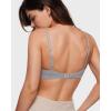 imageINLYRIC Womens Inbarely Triangle Bralette Comfortable Unlined V Neck Wireless Smoothing Bra Top StretchNeutral Gray