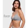 imageINLYRIC Womens Inbarely Triangle Bralette Comfortable Unlined V Neck Wireless Smoothing Bra Top StretchNeutral Gray