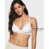 imageINLYRIC Womens Inbarely Triangle Bralette Comfortable Unlined V Neck Wireless Smoothing Bra Top StretchWhite