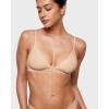 imageINLYRIC Womens Inbarely Triangle Bralette Plunge Unlined Seamless Bra No Underwire Sexy Comfortable EverydayBeige