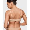 imageINLYRIC Womens Inbarely Triangle Bralette Plunge Unlined Seamless Bra No Underwire Sexy Comfortable EverydayBeige