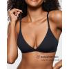 imageINLYRIC Womens Inbarely Triangle Bralette Plunge Unlined Seamless Bra No Underwire Sexy Comfortable EverydayBlack