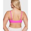 imageINLYRIC Womens Inbarely Triangle Bralette Plunge Unlined Seamless Bra No Underwire Sexy Comfortable EverydayBright Pink