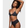 imageINLYRIC Womens Inbarely Triangle Bralette Plunge Unlined Seamless Bra No Underwire Sexy Comfortable EverydayGraphite Grey