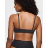 imageINLYRIC Womens Inbarely Triangle Bralette Plunge Unlined Seamless Bra No Underwire Sexy Comfortable EverydayGraphite Grey