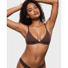 imageINLYRIC Womens Inbarely Triangle Bralette Plunge Unlined Seamless Bra No Underwire Sexy Comfortable EverydayHazelnut