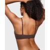 imageINLYRIC Womens Inbarely Triangle Bralette Plunge Unlined Seamless Bra No Underwire Sexy Comfortable EverydayHazelnut