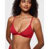 imageINLYRIC Womens Inbarely Triangle Bralette Plunge Unlined Seamless Bra No Underwire Sexy Comfortable EverydayLipstick Red