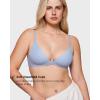 imageINLYRIC Womens Inbarely Triangle Bralette Plunge Unlined Seamless Bra No Underwire Sexy Comfortable EverydayMoonlight Blue