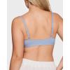 imageINLYRIC Womens Inbarely Triangle Bralette Plunge Unlined Seamless Bra No Underwire Sexy Comfortable EverydayMoonlight Blue