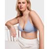 imageINLYRIC Womens Inbarely Triangle Bralette Plunge Unlined Seamless Bra No Underwire Sexy Comfortable EverydayMoonlight Blue