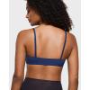 imageINLYRIC Womens Inbarely Triangle Bralette Plunge Unlined Seamless Bra No Underwire Sexy Comfortable EverydayNightfall Blue