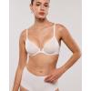 imageINLYRIC Womens Mesh Front Closure Bras Unlined Sheer Demi Plunge Supportive Comfortable No Padding Underwire BraCoconut White
