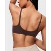 imageINLYRIC Womens Mesh Front Closure Bras Unlined Sheer Demi Plunge Supportive Comfortable No Padding Underwire BraHazelnut  Sheer