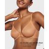 imageINLYRIC Womens Mesh Front Closure Bras Unlined Sheer Demi Plunge Supportive Comfortable No Padding Underwire BraSandstone Skin  Sheer