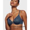 imageINLYRIC Womens Mesh Front Closure Bras Unlined Sheer Demi Plunge Supportive Comfortable No Padding Underwire BraSargasso  Sheer