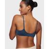 imageINLYRIC Womens Mesh Front Closure Bras Unlined Sheer Demi Plunge Supportive Comfortable No Padding Underwire BraSargasso  Sheer