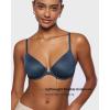 imageINLYRIC Womens Mesh Front Closure Bras Unlined Sheer Demi Plunge Supportive Comfortable No Padding Underwire BraSargasso  Sheer