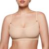 imageINLYRIC Womens Cosnufy Sheer Bralette  Cami Mesh Unlined No Padding See Through Wirefree Bralettes PulloverBeige