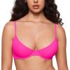 imageINLYRIC Womens Inbarely Plus Balconette Bra  Lightly Padded Underwire Sexy Tshirt Demi Bras SupportiveRose Shocking